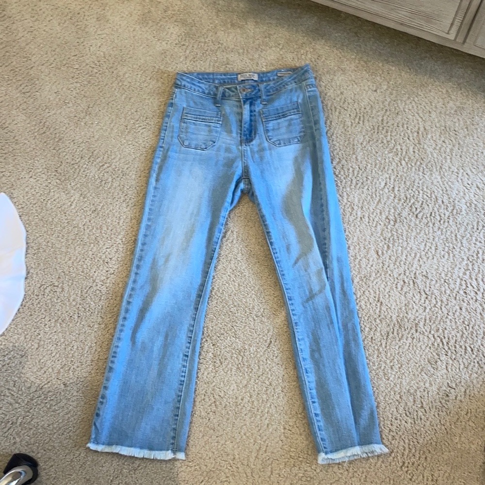 Judy Blue Cropped Flare Jeans